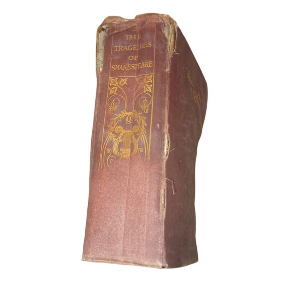 The Tragedies Of Shakespeare Antique Leather-Bound Book - Picture 2 of 8